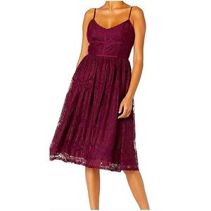 BB Dakota burgundy/grape Galena lace dress. Size 2.